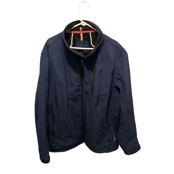 Size XXL - Calvin Klein Soft-shell Jacket, - Blue - Picture 2 of 7
